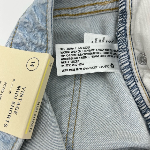 Women’s Universal Thread High-Rise Vintage Midi Jean Shorts (Set of 2) Size 14R - Picture 10 of 16